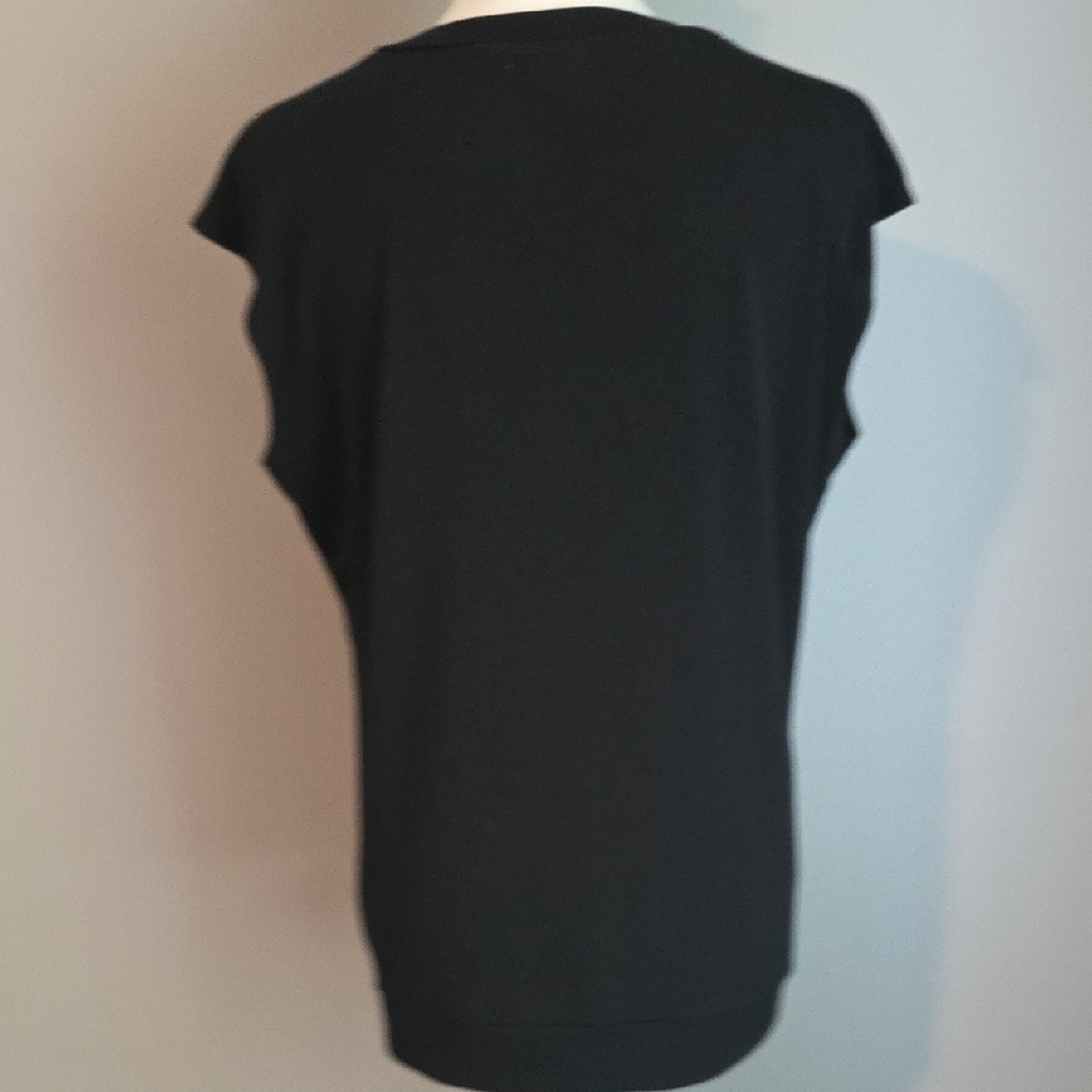 Liz Claiborne Black Blouse Size Large - Picture 6 of 7